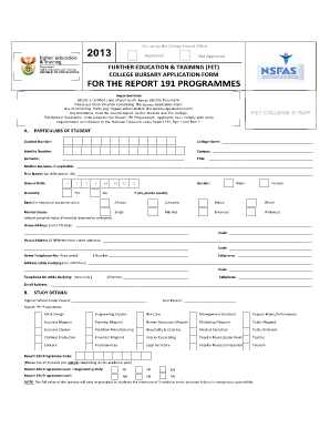 College application form