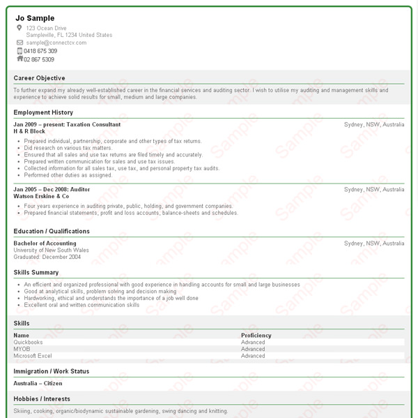 Creating a cv