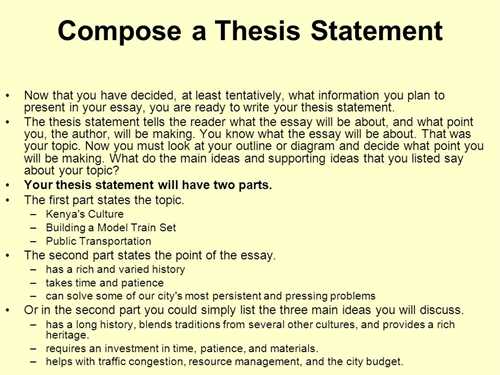 Help with thesis statements