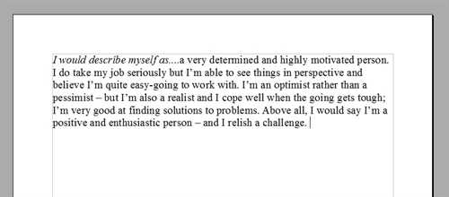 English assignment number 2- Essay about myself (300-400).