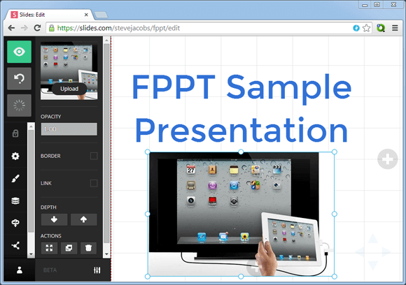 Presentation maker