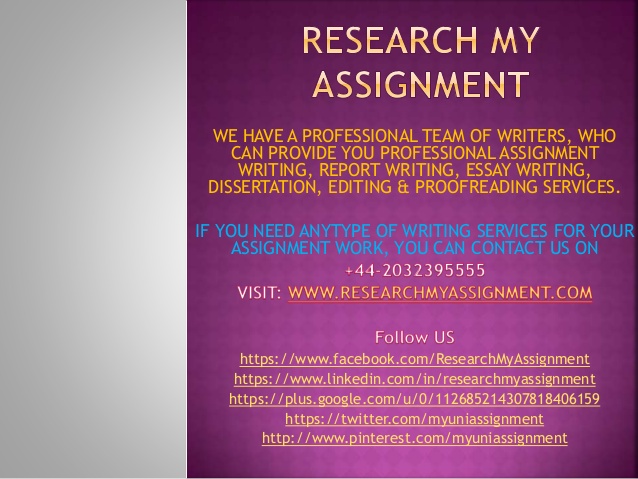 Report writing service