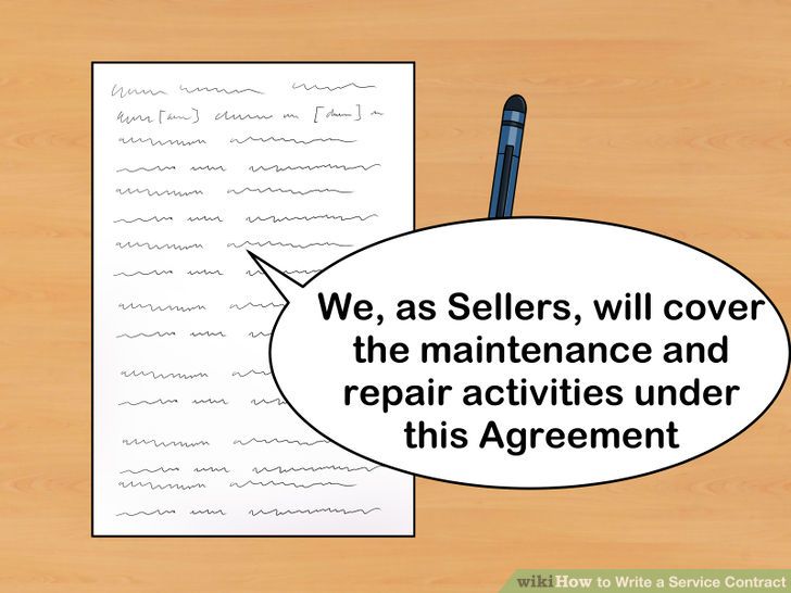 Writing a contract for services