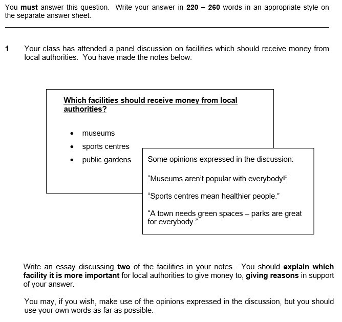 Writing essay english