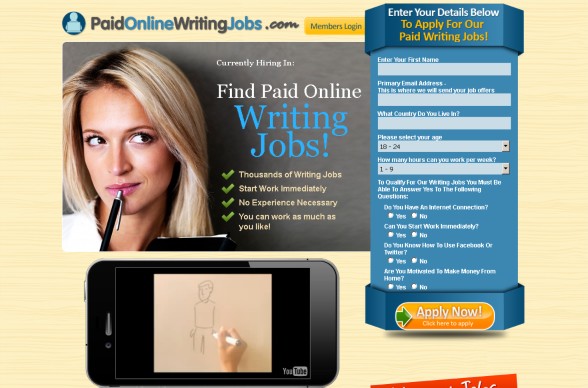 Writing page online